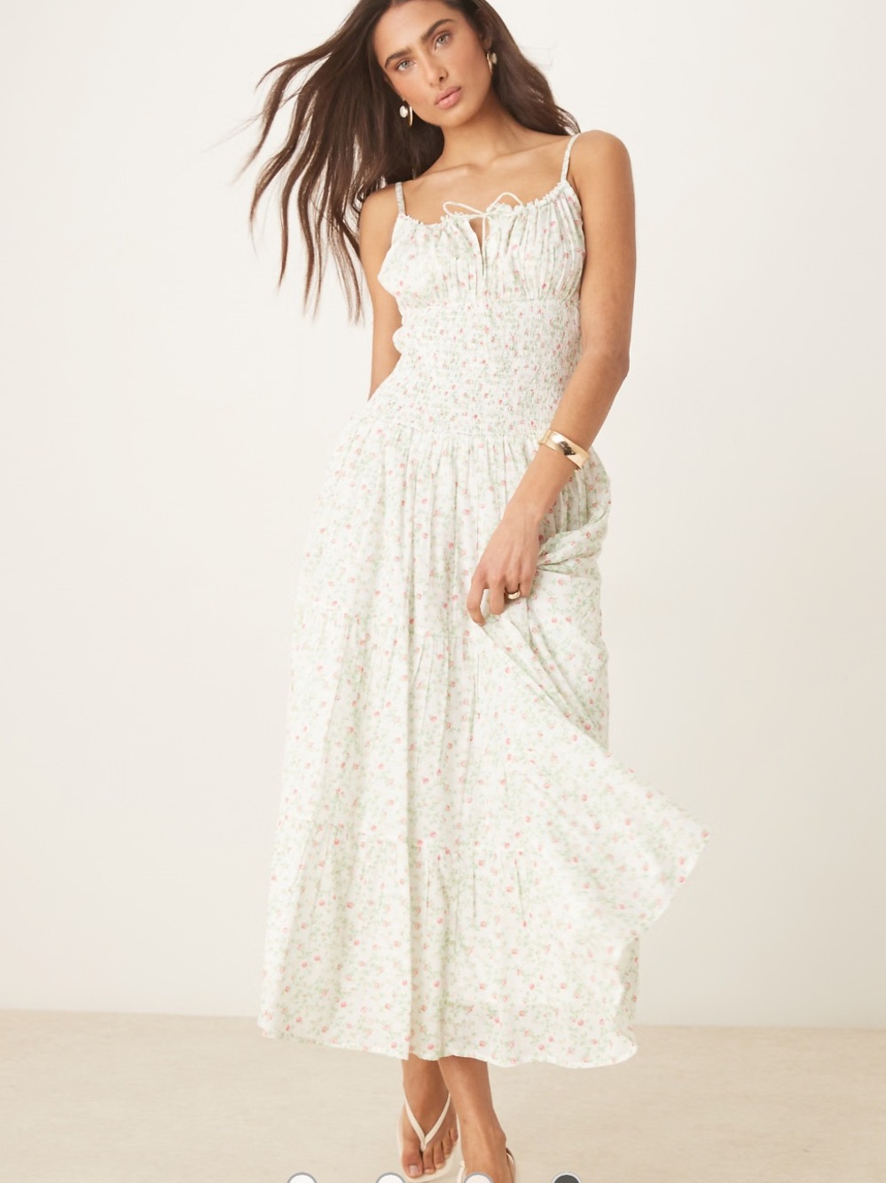 Amy Jane London Floral Smocked Maxi Dress